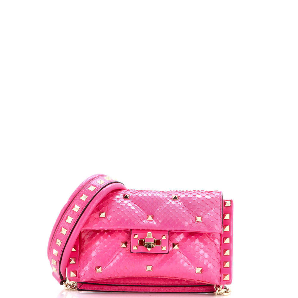 Valentino Garavani Mini Candystud Crossbody Bag Python